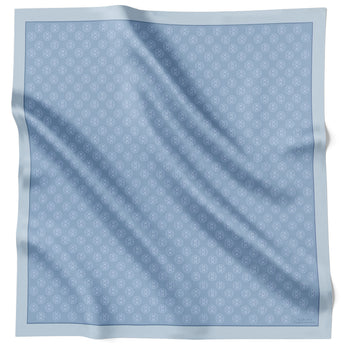 Fringed Monogram Pale Blue